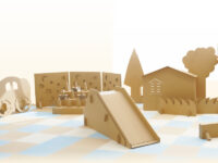 省スペースで室内遊びをアクティブに楽しめる！ 専門店の「ダンボール遊具」に注目！