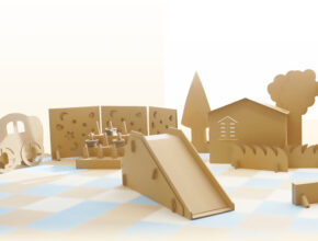 省スペースで室内遊びをアクティブに楽しめる！ 専門店の「ダンボール遊具」に注目！